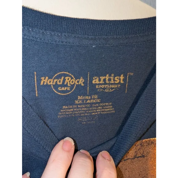 Hard Rock Cafe Willie Nelson Navy Tee XXL - Picture 2 of 5
